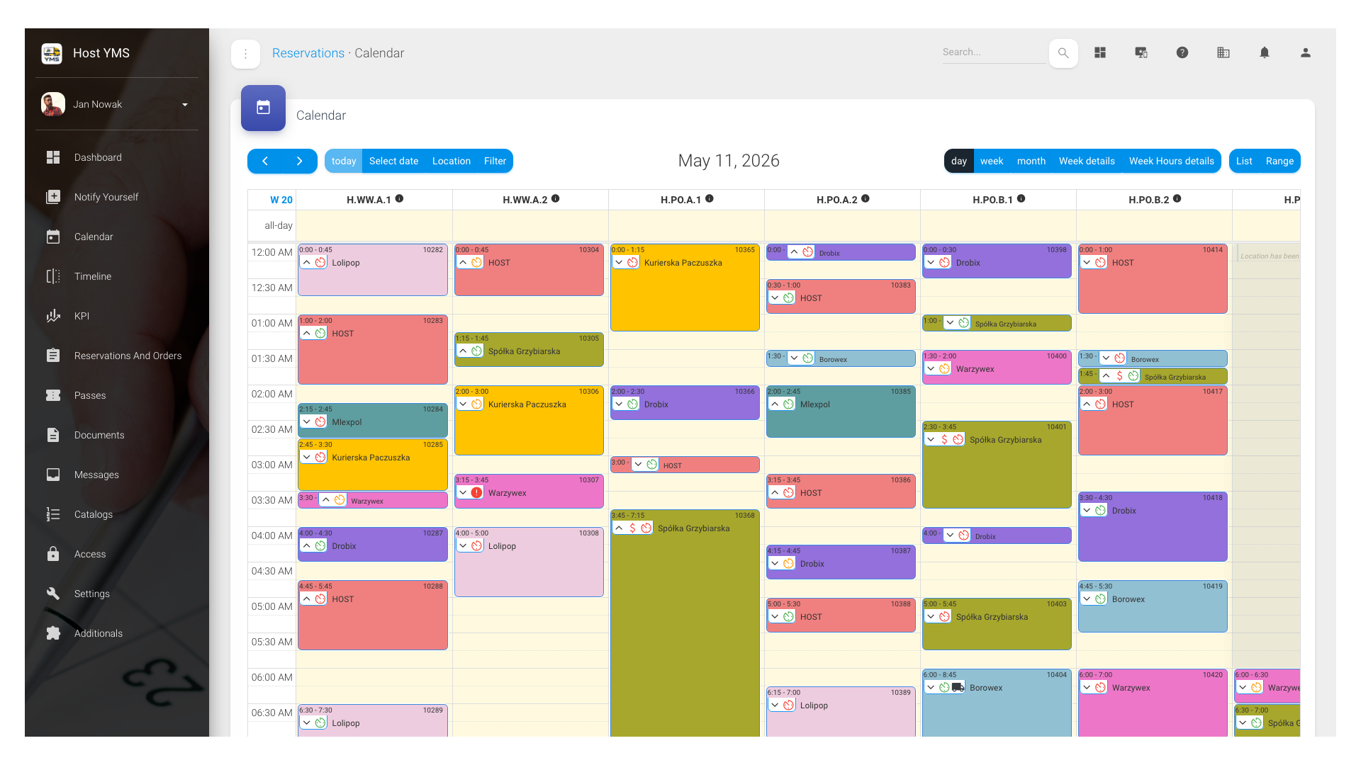 Calendar (day view)